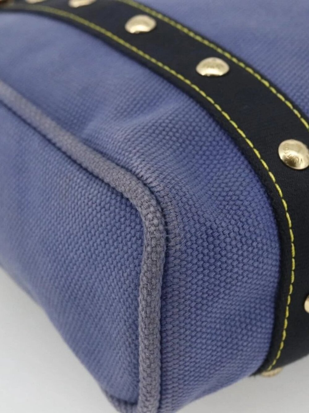 LOUIS VUITTON Antigua Cabas MM Tote Bag Blue M40087 LV Auth ka3019 - Picture 5 of 16
